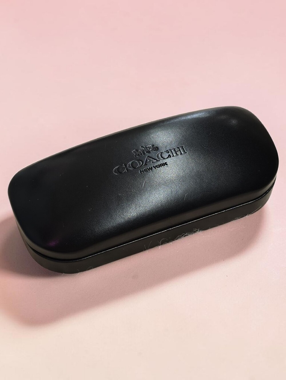Coach Black Hard Eyeglass Case Logo‎ Sunglass Case
